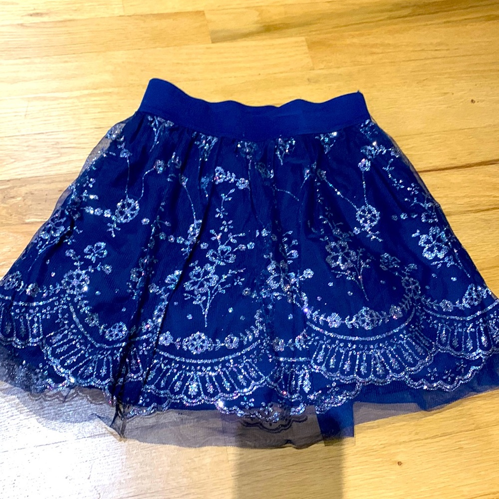 Beautees sparkly glitter tulle skirt